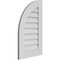 Ekena Millwork Quarter Round Top Left Surface Mount PVC Gable Vent w/ 3-1/2"W x 1"P Standard Frame, 18"W x 30"H GVPQL18X3001SN - alternate 2